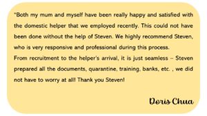 Review by client on google 