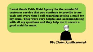 Faith maid review by client 