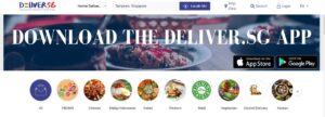 Website that people can order food in deliver.sg