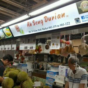 ah seng serve the best durian Singapore 