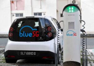 BlueSG that offering car rental in SIngapore 