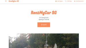 RentMyCar SG offering car rental in Singapore 